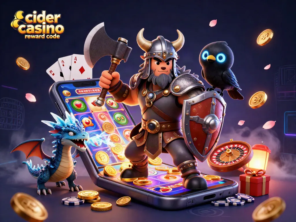 Cider Casino reward code unlocks exclusive bonuses and free play with gold coins and spins.