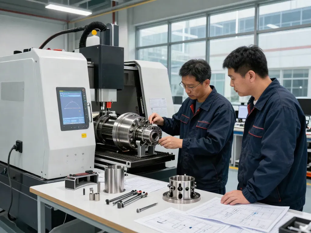 Leading aerospace CNC parts manufacturers showcasing precision machining in a modern workshop.