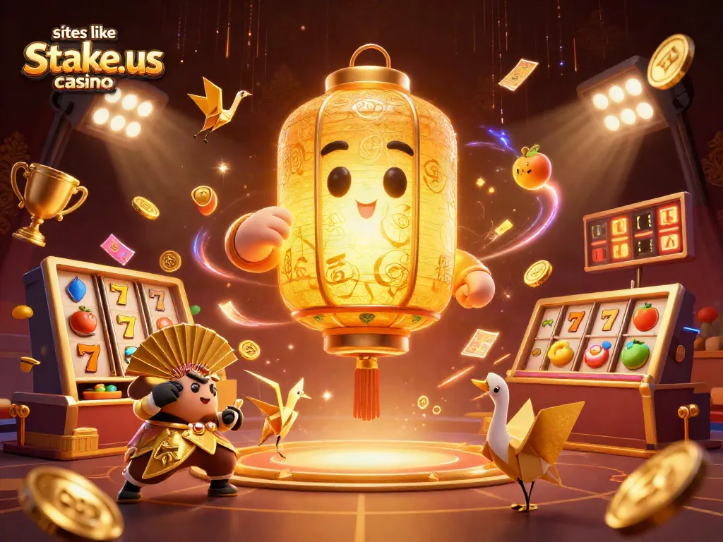 Experience thrilling games at sites like stake.us casino with vibrant slot reels and dynamic characters.