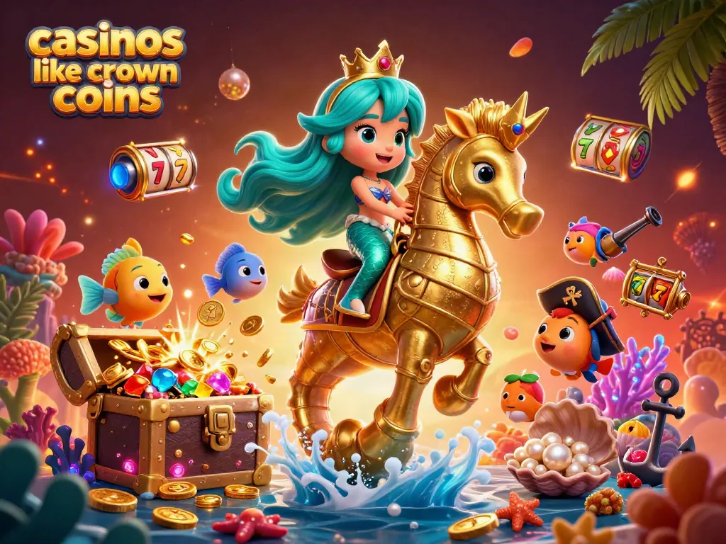 Experience thrilling fun with casinos like crown coins, featuring exciting slot games and vibrant underwater elements.