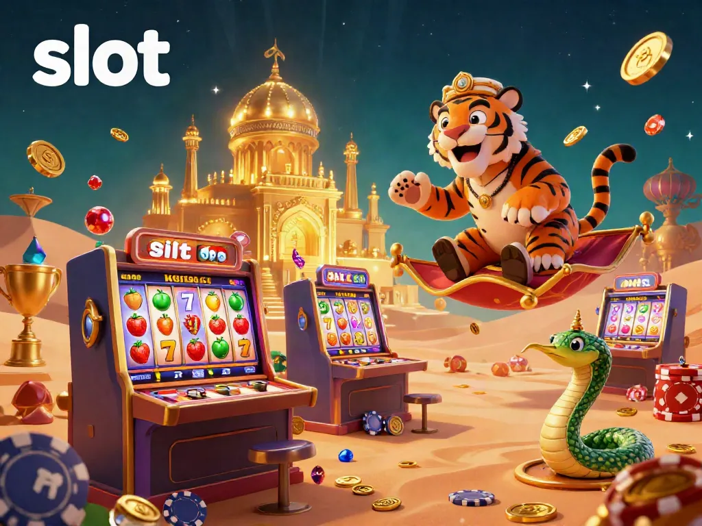 Mesin slot penuh keberuntungan diramaikan dengan simbol buah, jackpot, dan karakter sultan, memicu keseruan permainan.