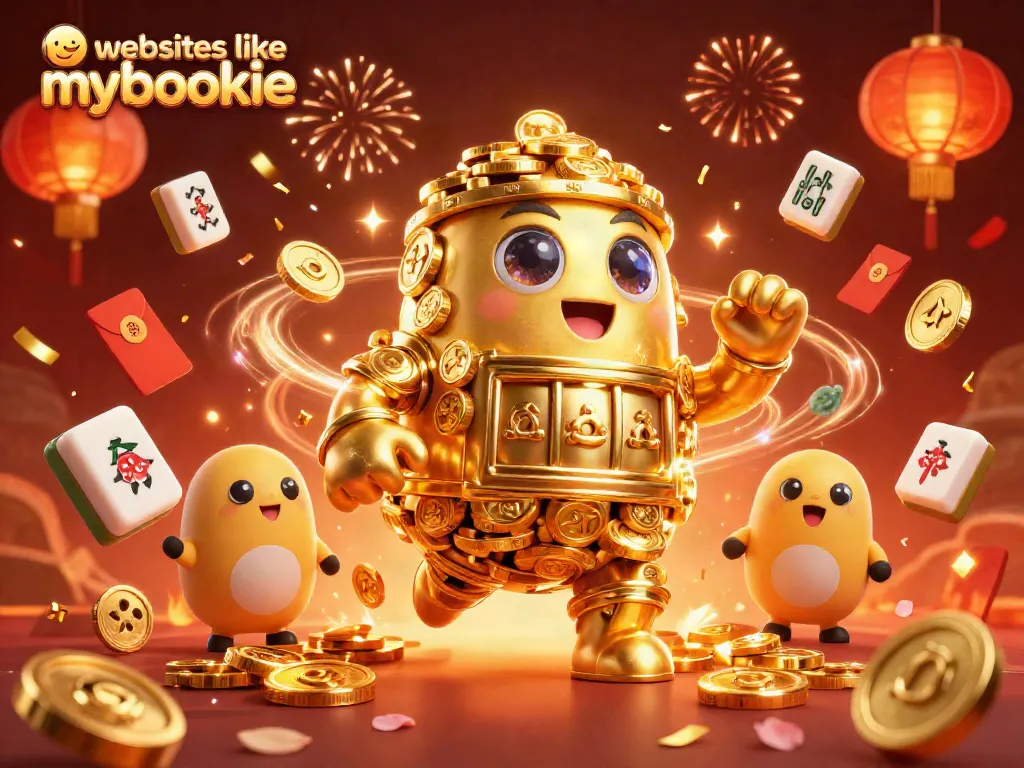 Experience thrilling action at websites like mybookie with our vibrant casino-themed illustration