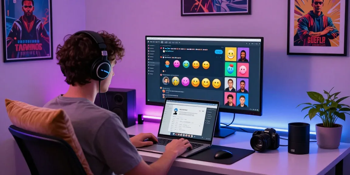 Engaging nsfw chat interactions in a modern virtual environment with lively emojis and user avatars.